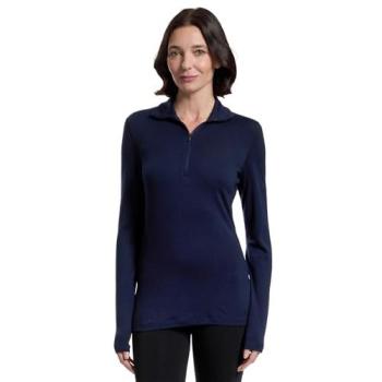 Icebreaker Intima Merino 260 Tech Uomo Manica Lunga Half Zip Blu Navy