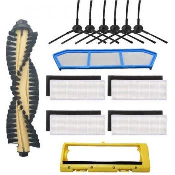 Replacement Main Brush and Air Filter for iLife A4 A4S A40 X432 Polaris PVCR 0826 Robot Vacuum
