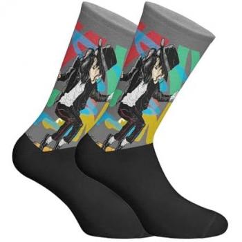Unisex Langscherel Print Sokken