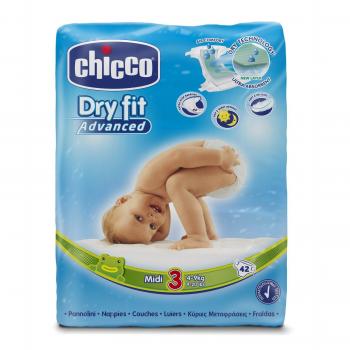 Chicco Pannolini Extra Assorbenti Midi 4-9 Kg con 42 Pezzi