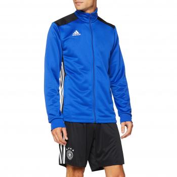 Camisa corta de gimnasio Adidas Regista 18 en tonos azul y negro – Talla L
