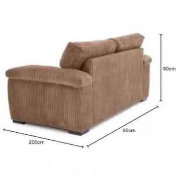 Luxury Life Collingdale Cord Fabric Sofa