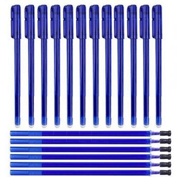 Kit “Penne Blu” 42 pezzi: 12 cancellabili + 30 ricariche 0,5 mm