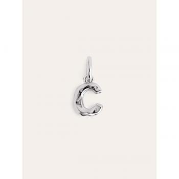 Colgante de Letra Orgánica en Plata de Ley 925