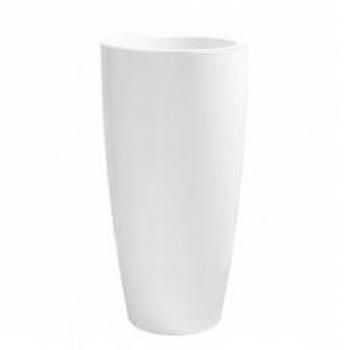 Pot de Jardin Santorini Auto-Humidificateur Blanc 65 cm – 3,71 L