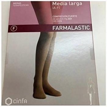 Farmalastic Media Larga Compresión Fuerte Beige T-M