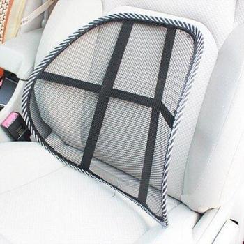 Black Coccyx Office Pillow with Lumbar Support