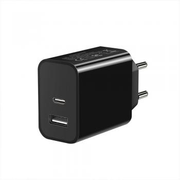 Chargeur 2‑en‑1 Qi 20 W pour Smartphones & AirPods