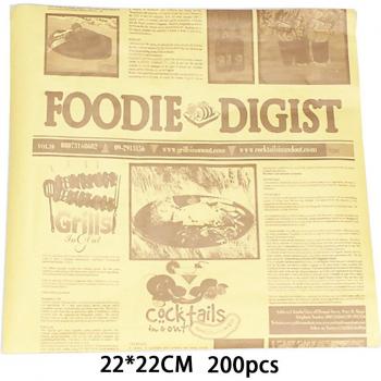 200pcs Food Grade Nonstick Oil Paper