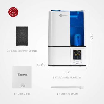 TaoTronics AquaGlow 4L LED Display Humidifier