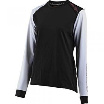 Troy Lee Lilium L/S Maglia Donna Off-Road Media, Nero/Beige