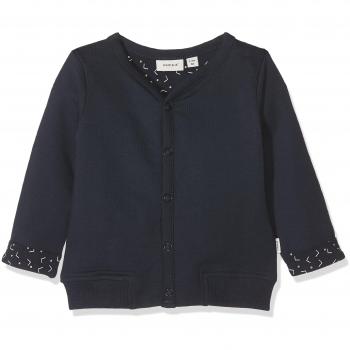 NAME IT Nbndelimo Sudadera para Bebés, Azul (Sapphire Oscuro), 62