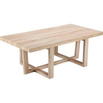 Andas Couchtisch Sloan – Holzplatte, einzigartiges Beingestell