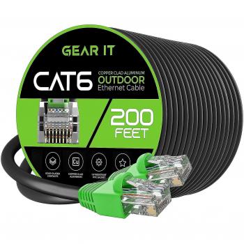 69,6 m Cat6 Ethernet – Étanche, Enterré, Vitesse 550 MHz