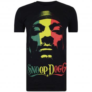 Herren-Snoop Dogg Rasta Tee Schwarz L