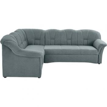 Ecksofa Domo Collection Papenburg – Eisblau – 242 × 190 × 84 cm L-Form (Bettvarianten)