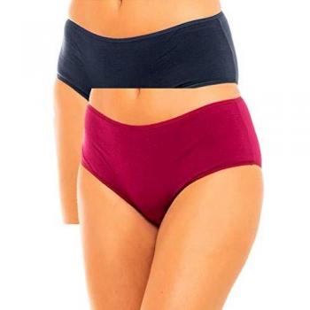 Unno DIM Basic Algodón Elástico Boxer para Mujer, Rojo