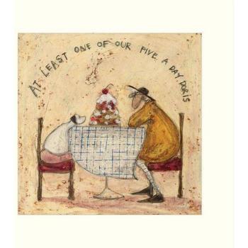 Affiche Sam Toft « Le Choix Quotidien : 5 Articles, 1 Print – Version Doris » – 40 cm x