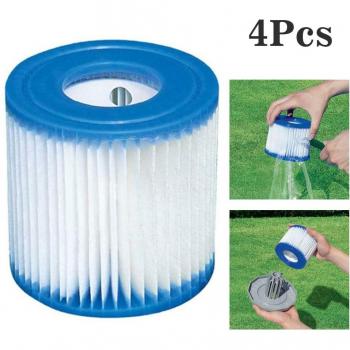 Intex 29007E Filter Cartridge 4 Set for Above-Ground Swimming Pools