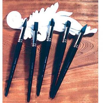 Pinceau biseauté en silicone extra-ferme