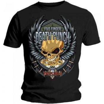 Five Finger Death Punch Trouble T‑Shirt, Large, Black