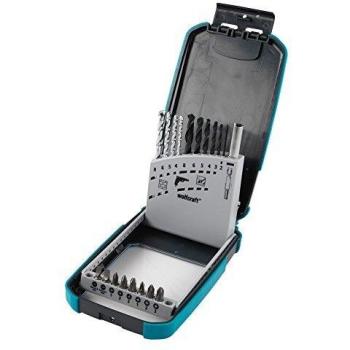 Wolfcraft Set de brocas y puntas para metal y piedra