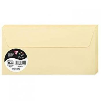 Enveloppes Pollen Clairefontaine DL 120g/m² Chamois
