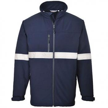 Portwest TK54NARL IONA Softshell Jacket, Three Layer, Regular, Size: Large, Navy