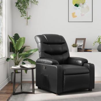 Sillon comodo Negro de cuero sintético