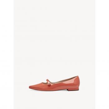 Tamaris Ballerina in Orange für Damen Gr. 40