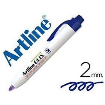 Marqueur Artline Clix effaçable à sec bleu 2 mm