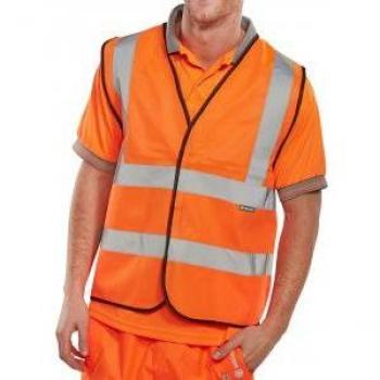 Beeswift Bseen EN ISO 20471 High Visibility Vest Pack of 100 BSW26654