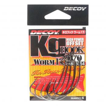 Decoy Worm 17 Kg Set Cârlige Offset 4/0