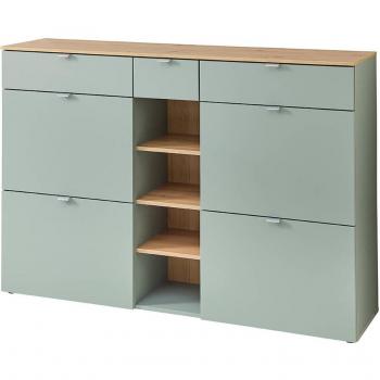 Flurschrank Lomadox in grün matt BLISS-36