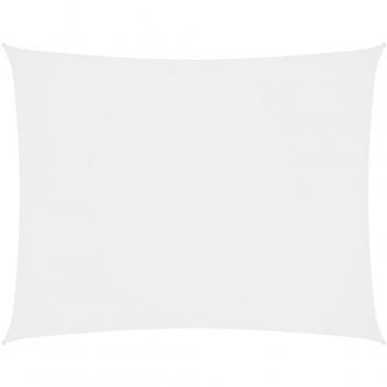 Voile d'Ombrage Rectangulaire 2,5x4,5 m Blanc