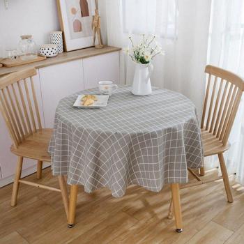 150cm Cotton Linen Round Table Cover