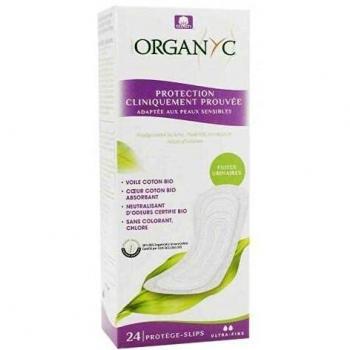 Organyc Fuites Urinaires Légères 24 Protège-Slips Ultra-Fins Bio