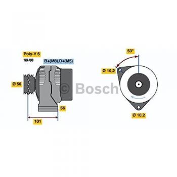 BOSCH 0 986 039 860 Alternatore