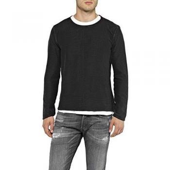 Replay Pullover für Herren, Modell UK4105.000.G21280G, Farbe Schwarz (098 Black)