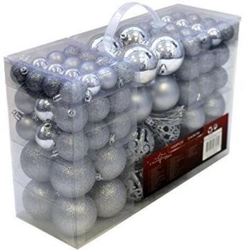 Boules de Noël argentées