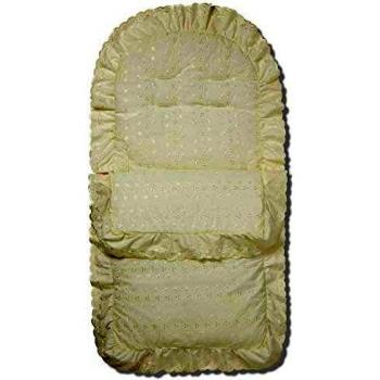 English‑Patterned Cream Footmuff by FYLO, Works with Jane Muum