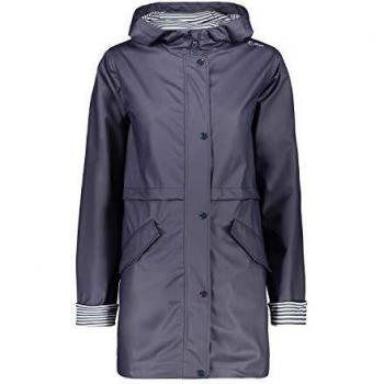 CMP Women's Waterproof Softshell Jacket with Fix Hood, Black/Blue