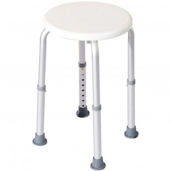 Duschhocker HOMCOM – ergonomischer Badehocker mit Höhenregulierung