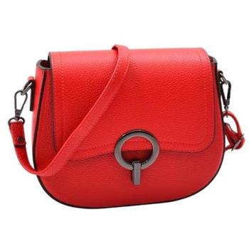 Small Red Zora Leather Satchel