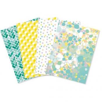 Hot‑Foil Kollektion Décopatch “Farbträume” – 4 Stück, 40 cm × 30 cm