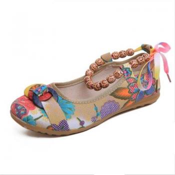 Beaded Shallow Mouth Women's Casual Shoes