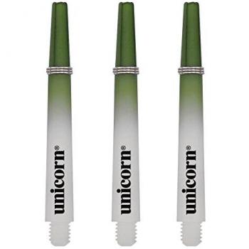 Unicorn Dartpfeil Gripper 3 – Zweifarbiger Schaft S in Grün