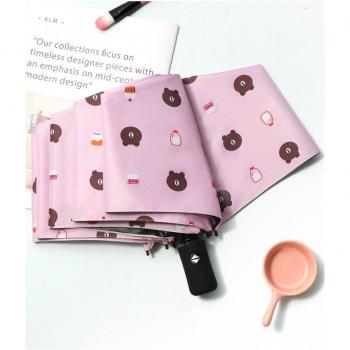 Folding Automatic Umbrella with Black Coating