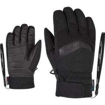 Schwarze ZIENER Skihandschuhe Labino AS(R) Junior Unisex 6,5