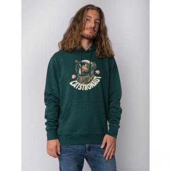 Felpa Catstronaut Blu Chiaro Verde Scuro